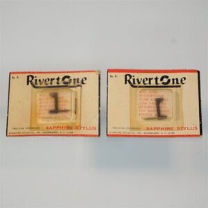 Vintage Rivertone 279 Sapphire Stylus Lot Of 2